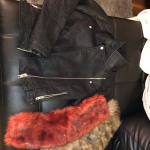Heavy leather jacket ( forever 21)